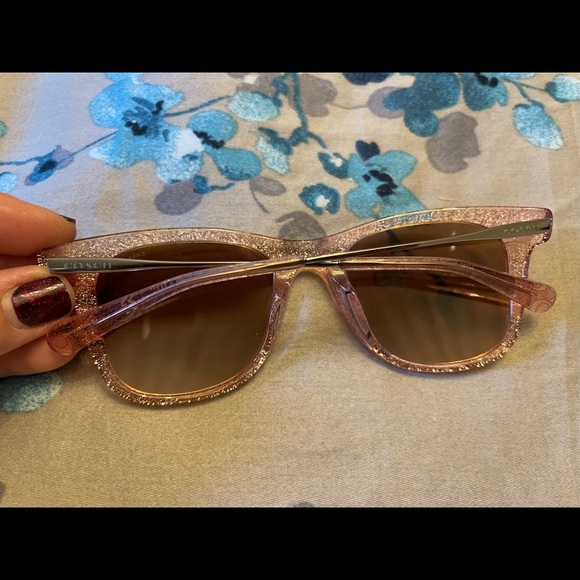 Coach Signature Glitter Metal Square Sunglasses😎 - Picture 7 of 9